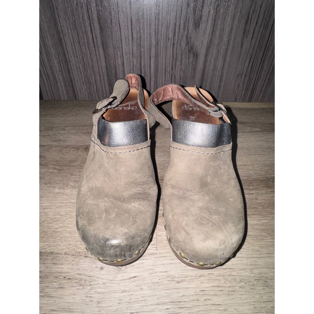 Dansko Women's Delle Slingback Clogs Taupe Size 36/6
